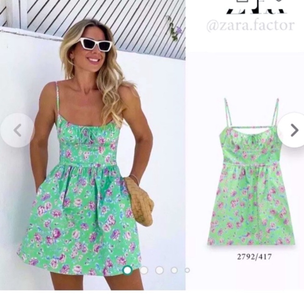 ZARA floral print summer dress
